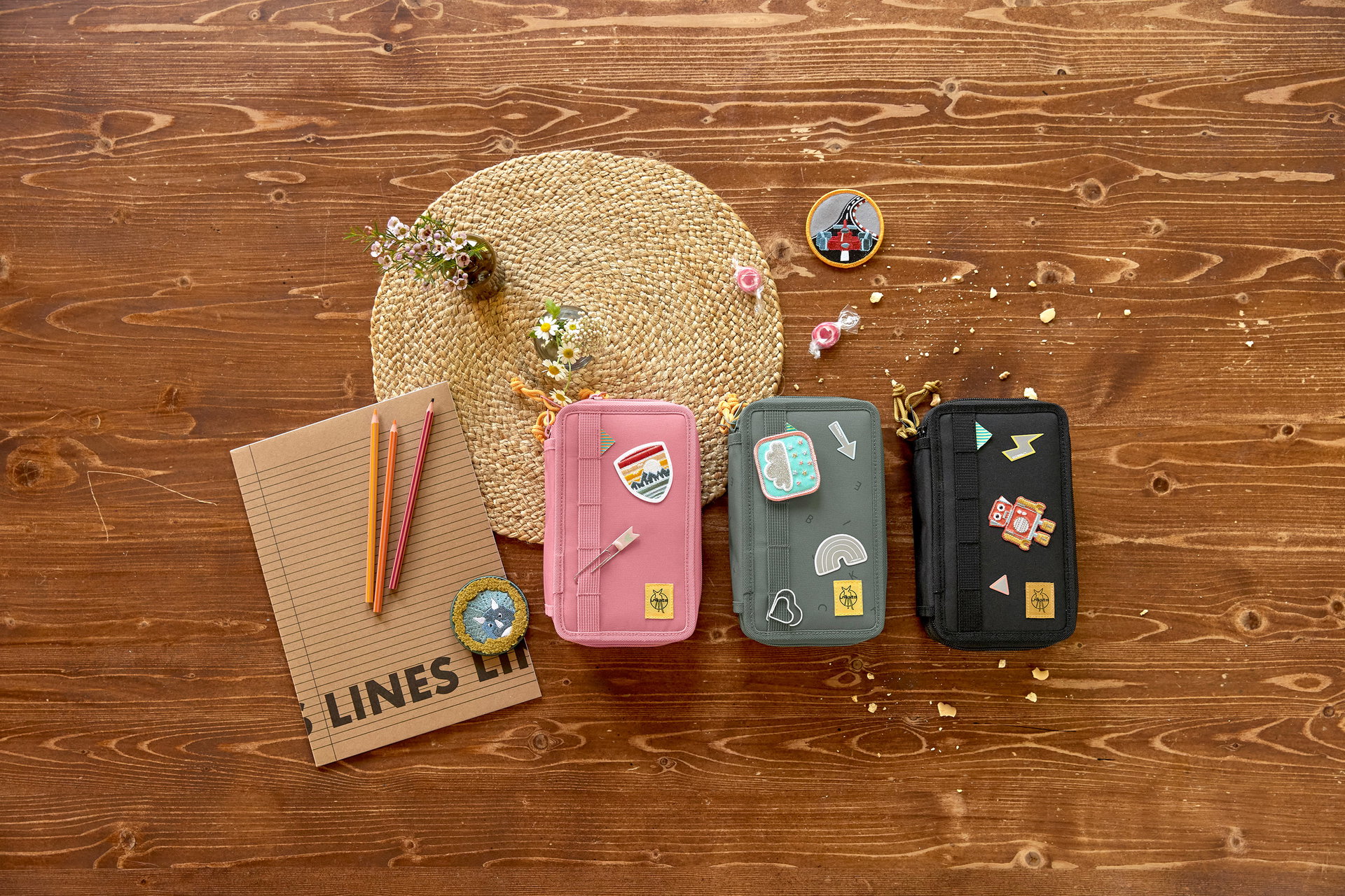 Die Carterie Federmäppchen Team Kids – Personalisierbar Mit Camille Tänzerin-Patch, PVC